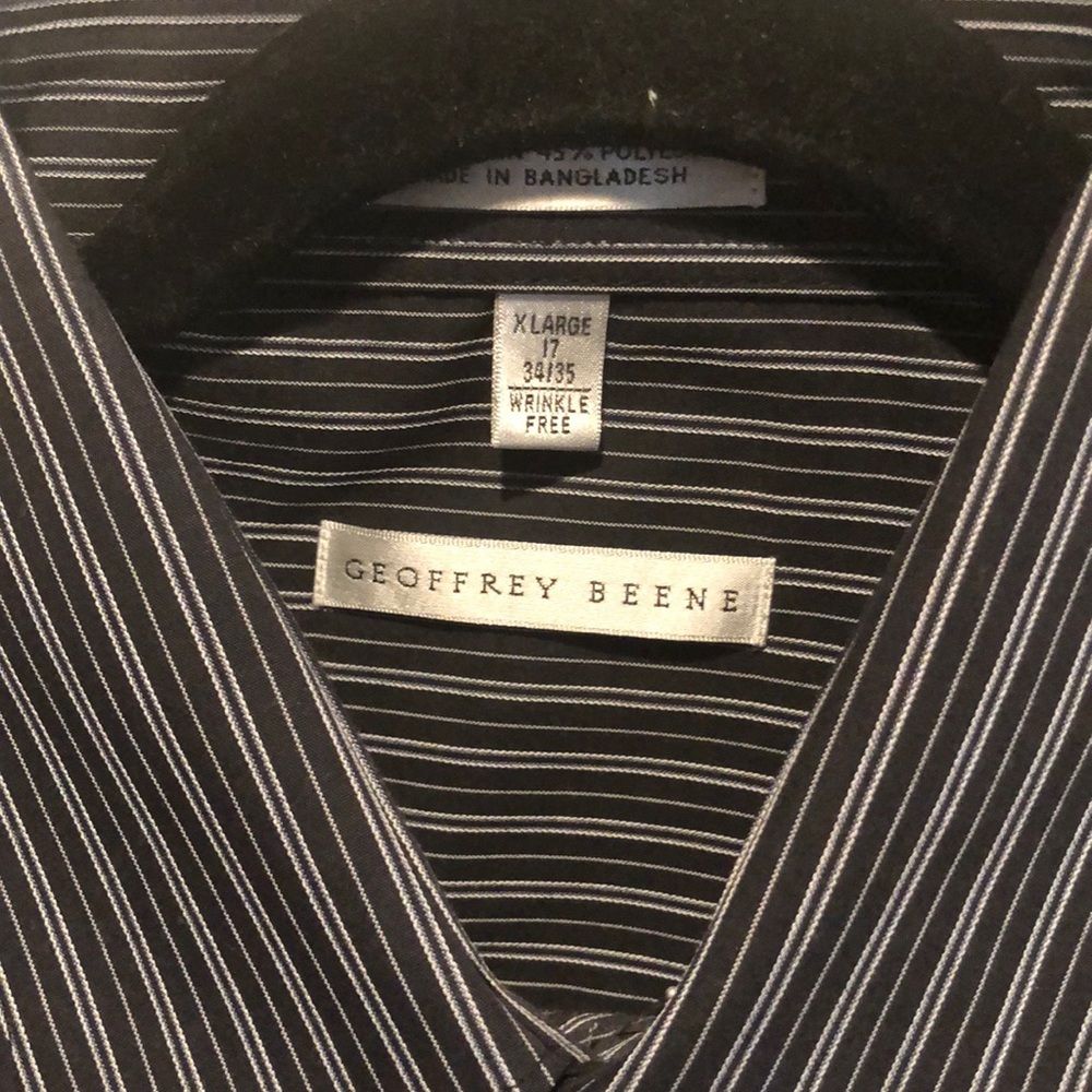 Dark with pinstripe detail